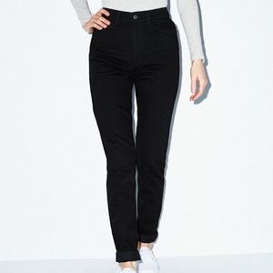 American Apparel Black Corduroy Pants